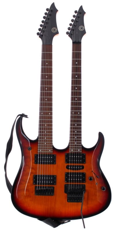 CH Guitars twin neck 6 and 7 string